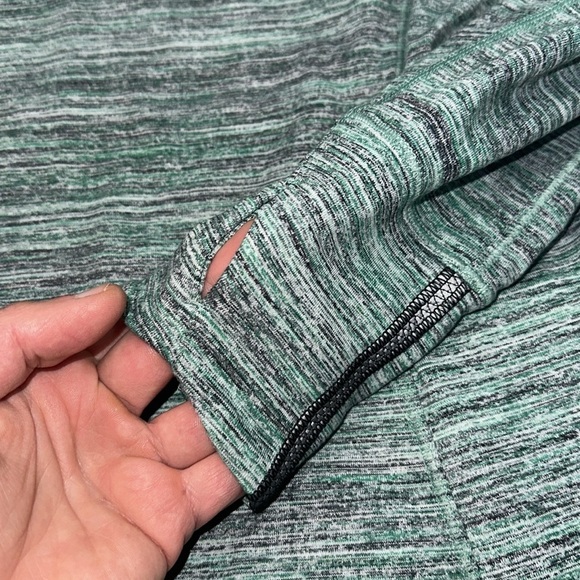 Lululemon Runderful Long Sleeve Space Dye Camo Forage Teal Black / Black - Picture 3 of 5